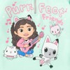 Dreamworks Gabby's Dollhouse Kitty Fairy Cakey Cat Gabby Girls Fleece Half Zip Hoodie Little Kid  - 3 of 4