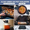 Itopfox Silicone Trivets for Hot Pots and Pans - Heat Resistant Kitchen Hot Pads, Multi-Purpose & Versatile Trivet Mats, Long-Lasting & Flexible - 2 of 4
