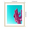 Amanti Art Magenta Pink Saguaro by Tom Windeknecht Wood Framed Wall Art Print - 3 of 4