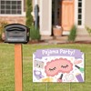 Big Dot of Happiness Pajama Slumber Party - Girls Sleepover Birthday Party Yard Sign Lawn Decorations - Pajama Party Party Yardy Sign - 2 of 4