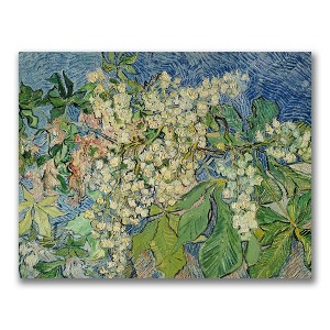 Trademark Fine Art -Vincent Van Gogh 'Blossoming Chesnut Branches' Canvas Art - 1 of 2