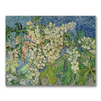 Trademark Fine Art -Vincent Van Gogh 'Blossoming Chesnut Branches' Canvas Art
