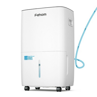Fehom 80-150 Pint Energy Star Smart Dehumidifier with Auto Swing and Defrosting for Basements or Wet Spaces