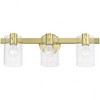 Livex Lighting Munich 3 - Light Vanity in  Satin Brass - 3 of 4