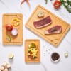 VEVOR Cutting Board, 3 Pieces, Premium Versatile Bamboo Cutting Board with Food-Grade Oil and Juice Groove,Chopping Board with Built-in Handle,Natural - 2 of 4