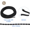 Unique Bargains Vintage 2-Conductor 18 AWG Twisted Cloth Covered Wire - 2 of 4