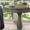 NicBex Modern 26" Small Round Coffee Table with Wood Frame for Living Room and Bedroom - 3 of 4