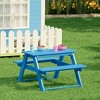 WestinTrends Malibu Outdoor Patio Kids HDPE Plastic Picnic Bench Table - 2 of 4