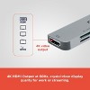 RadioShack 7 in 1 Type-C Adapter With Micro SD Slot, Power Delivery Fast Charging USB C, 4K HDMI, USB A 3.0 and 2.0, and USB C 2.0 - 2 of 4