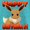 Girl's Pokemon Eevee Happy Birthday Red T-Shirt - 2 of 4
