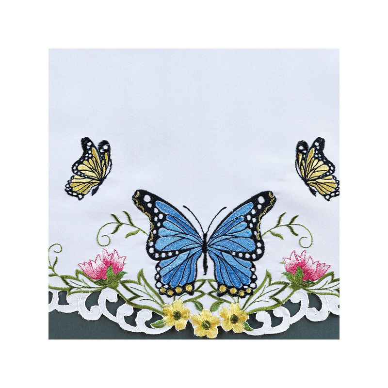 Collections Etc Embroidered Butterfly Curtains, 3 of 4