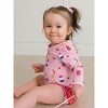 RuffleButts Baby Girls UPF50+ Sun Protected Americana Long Sleeve One Piece Rash Guard - 3 of 4
