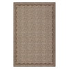 Modern Washable Area Rug for Living Room, Bordered Print Floor Rug with Non Slip Backing, Low Pile Stain Resistant Indoor Carpet for Bedroom - 3 of 4