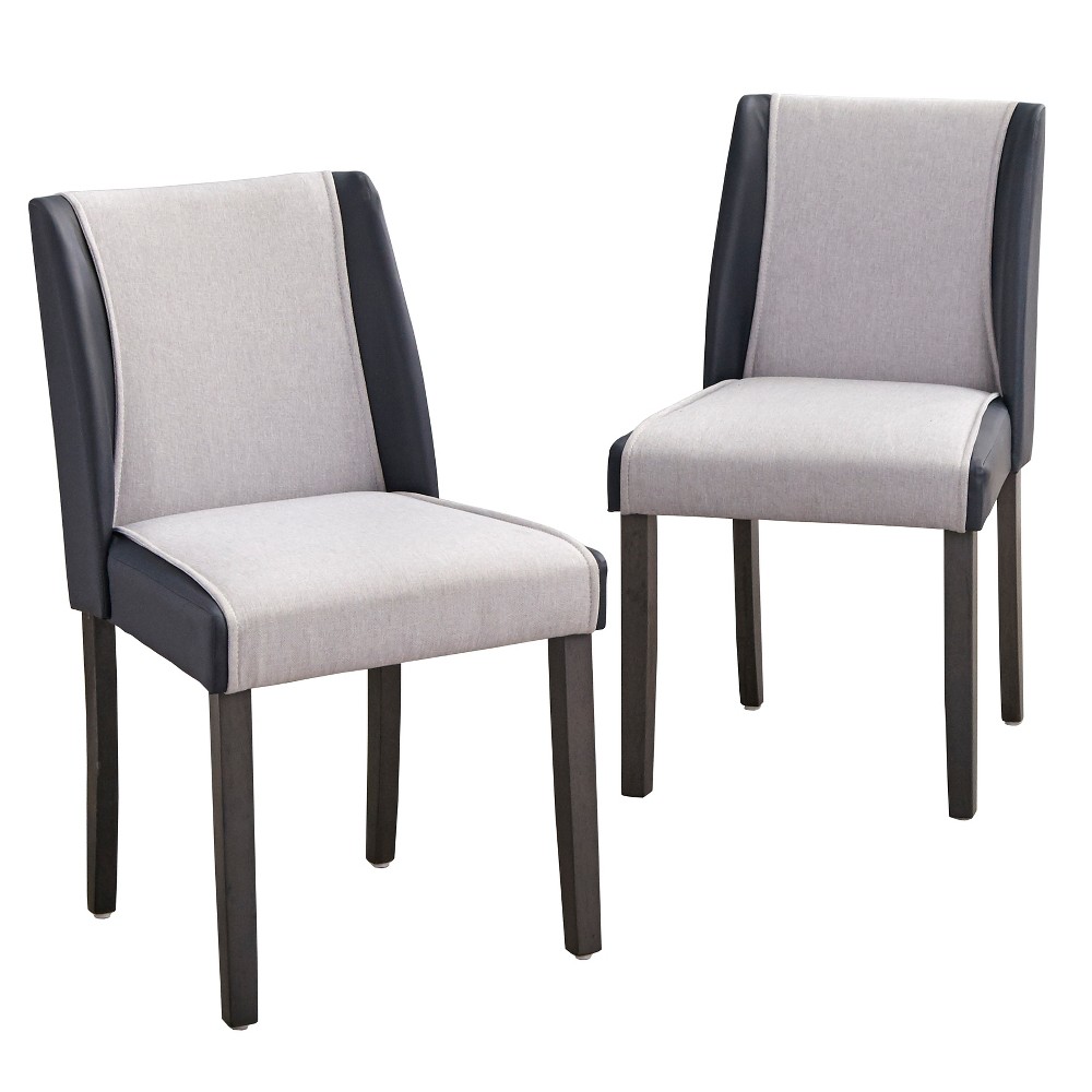 Photos - Chair Grayson Dining  Gray/Navy - angelo:Home