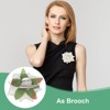 Unique Bargains Durable Velvet Cloth Flower Hair Clips Brooches 8 Pcs - 4 of 4