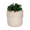 Decorative Garden & Home Flower Pot with Textured Design - Rustic Indoor & Outdoor Plant Container - Durable & Stylish for Patio or Living Space - 2 of 4