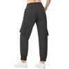 Coolmee Active Cropped Pants for Women Joggers Stretch Lightweight Casual Pants with Pocket - 3 of 4