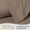 LuxClub 2 PC Performance Microfiber Solid Pillowcase Set - 3 of 4
