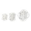 Transpac 7.75 in Gray Christmas Snowflake Orb Decor Set of 3 Decorative Iron Objects for Holiday Home Decor - 2 of 4