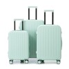 Aukfa 20/24/28 Inch 3 Piece ABS Luggage Set with USB Port Cup Holder and 360 Spinner Wheels Waterproof Carry On Suitcase for Travel - 3 of 4