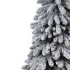 Haute Décor Pre-lit Lightly Flocked Alpine Artificial Christmas Tree with White LED Lights - 3 of 4