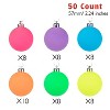 Every Day is Christmas Round 50ct 2.24"/57mm Shatterproof Christmas Tree Ornaments Set, Christmas Tree Balls Decoration - 3 of 4