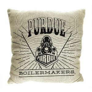 NCAA Purdue Boilermakers 26 x 26 Woven Tapestry Pillow - 1 of 4