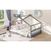 VASIP Full Size House Bed Frame for Kids - Solid Wood Toddler Bed with Playful Design, Children's Bedroom Furniture - 3 of 4