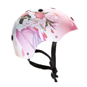 Punisher Skateboards Samurai Geisha Multi-Sport Skateboard Helmet 11-vent Size Medium, Pink - 1 of 4