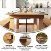 Taylor & Logan 8'x40" Ingles Dining Table - image 2 of 4