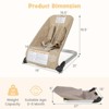 Infans Folding Infant Bouncer Portable Baby Rocker w/ Breathable Backrest Aluminum - 2 of 4