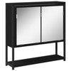 vidaXL Bathroom Mirror Cabinet Black Oak 23.6 x 6.3 x 23.6 in Engineered Wood - 2 of 4