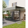 Manual Retractable Awning 118"x96" - Heavy Duty Aluminum Frame & 280g Waterproof Polyester Fabric for Patio, Deck, Porch - 3 of 4