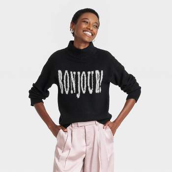 Women's Crewneck Graphic Pullover Sweater - A New Day™