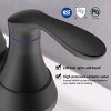 ChicFurnit Bathroom Sink Faucet Two Handle Vanity Sink Faucets with Pop up Drain for Bathroom, Black, 14.37"*10.04"*2.6" - 4 of 4