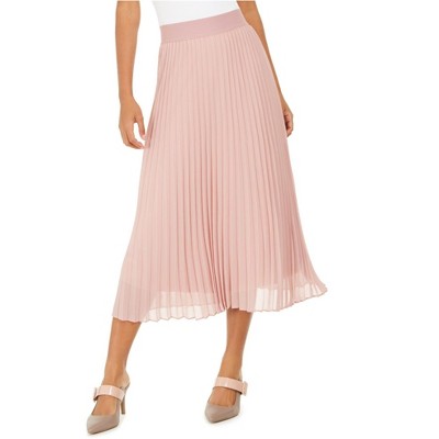 Alfani Womens Midi Pleated Skirt