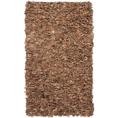 Leather Shag LSG511 Handwoven Rugs - Safavieh