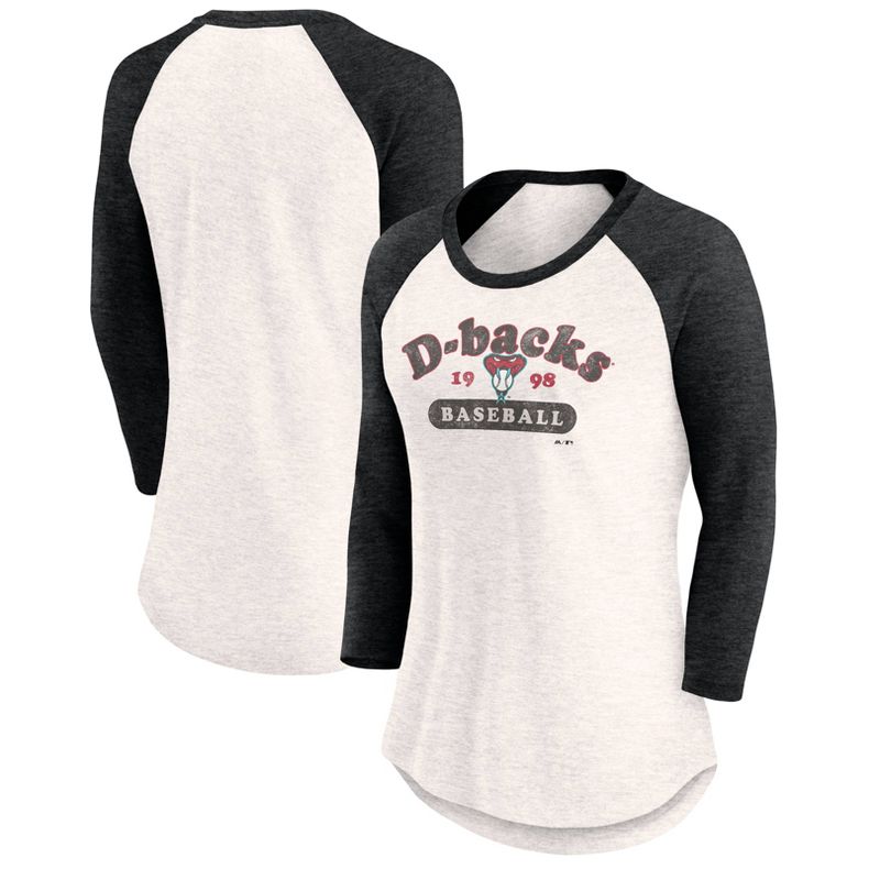 MLB Arizona Diamondbacks Women&#39;s 3/4 Fashion T-Shirt, 1 of 4