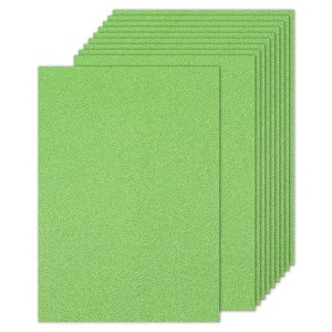 Unique Bargains 250gsm Cardstock DIY Craft Glitter Paper Sheets 20 Pcs - 1 of 4