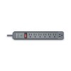 Kensington Guardian Premium Surge Protector, 7 AC Outlets, 6 ft Cord, 540 J, Gray - image 2 of 3