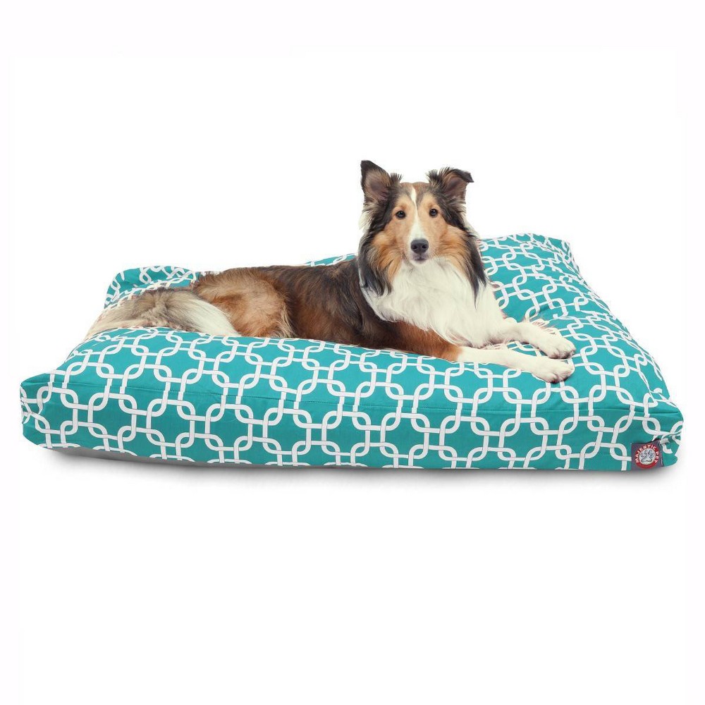 Photos - Bed & Furniture Majestic Pet Links Rectangle Dog Bed - Teal - Large - L 