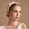 Unique Bargains Girl's Elegant Mesh Headbands 5.51"x4.72"x0.28" Pink Orange 2 Pcs - image 2 of 3