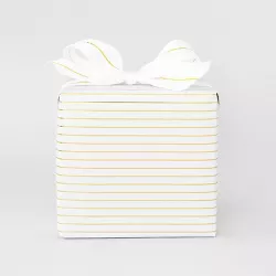 30 sq ft Gold Stripe Gift Wrap - Sugar Paper™ + Target