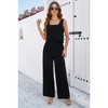I am a Fashion Junky Two Pieces Square Neck Sleeveless Solid Sets - 2 of 3