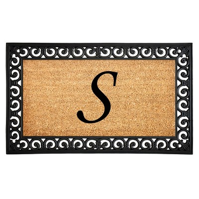 Calloway Mills 104131830S Gabriel Monogram Doormat 18 In. x 30 In. (Letter S)