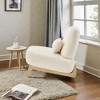 Mshliw Modern Accent Chair with Pillow, Single Sofa, Upholstered Lounge Chair for Living Room Bedroom and Home Office Relaxation Seating - 3 of 4