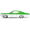 1967 Chevrolet Impala SS Green Metallic and White with White Interior "Bigtime Muscle" Series 1/24 Diecast Model Car by Jada - 4 of 4