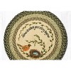 Earth Rugs Round Patch Tread – 27"x27" Braided Jute Mat with Robin’s Nest Design, Cottage-Inspired Natural Accent for Entry or Kitchen - 3 of 3