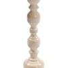 Kumasinova 21.2" Vintage Metal End Table Pedestal Table,Elegant Side Table Accent Martini Table for Living Room&Bedroom,Decorative Nightstand,Cream - 4 of 4