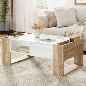 VYNXARIA Luxurious High-Gloss Multi-Functional Coffee Table - 1 of 4